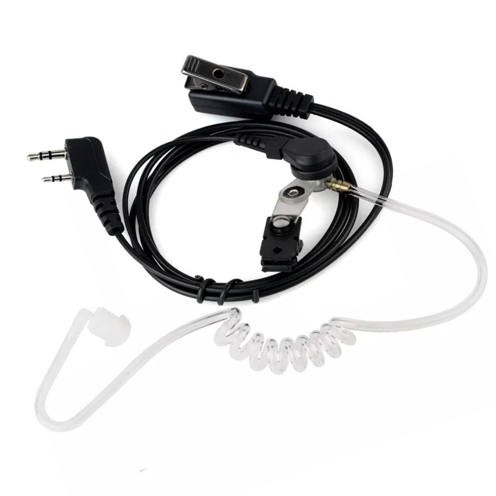 Oreillette à Tube acoustique 2 broches pour Kenwood HYT BAOFENG UV-5R Radio à jambon BF-888S