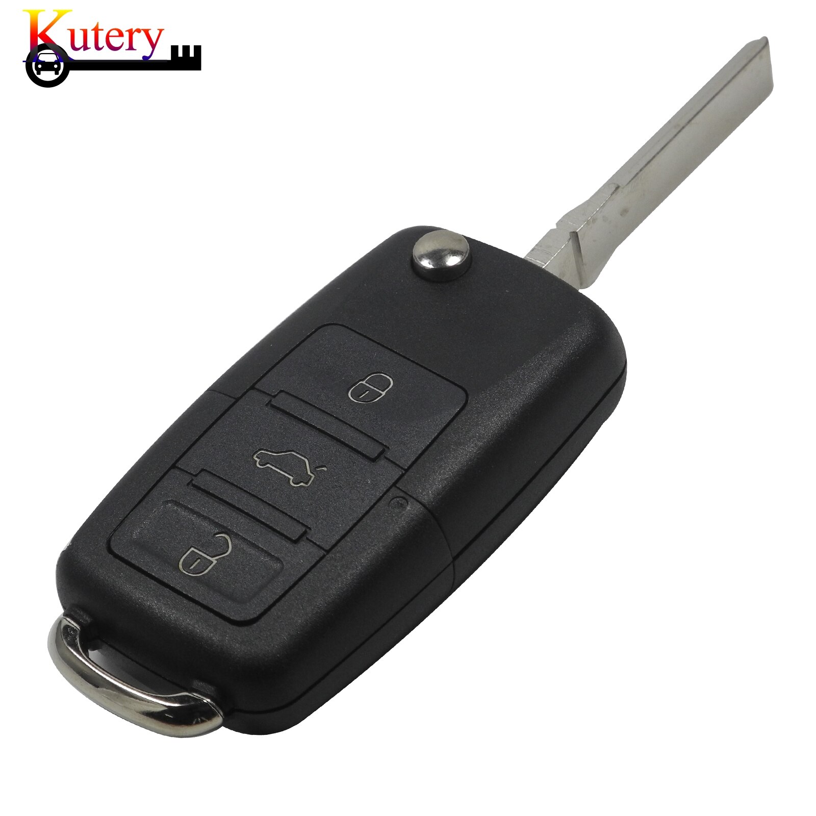 Kutery Flip Remote Car Key For VW Volkswagen GOLF PASSAT Tiguan Polo Jetta 434MHz ID48 Chip 1JO959753DA 1JO959753AH 1KO959753G