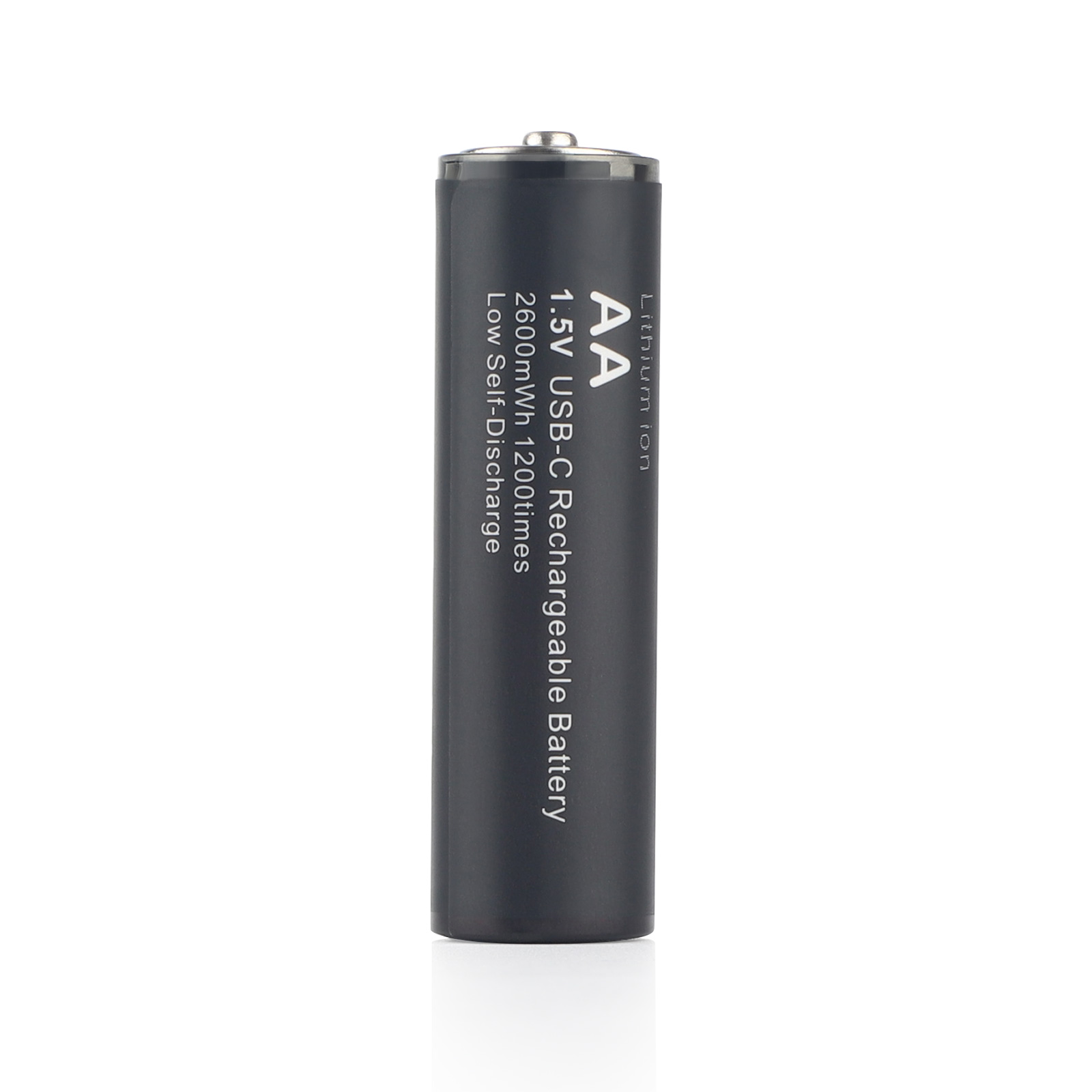 Soshine 2600 mWh USB wiederaufladbare Lithium-Batterien 1,5 V AA Li-Ion-Batterie 1200-facher Zyklus für Uhren, Fernbedienungskameras, Taschenlampe