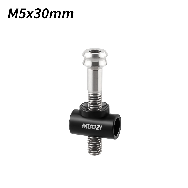 MUQZI Titan-Sattelstützenschraube M5 x 30/40 mm Fahrrad-TC4-Sattelstützen-Befestigungsschraube mit Unterlegscheibe für Fahrradsitzrohr: Himmel Blau