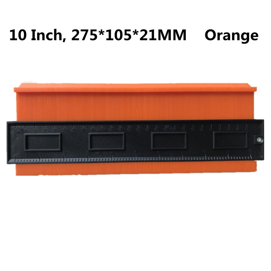 Contour Copy Gauge Contour With Lock 5/10inch Gauge Duplicator Contour Scale Template Wood Marking Tools Tiling Measuring Ruler: orange 25cm
