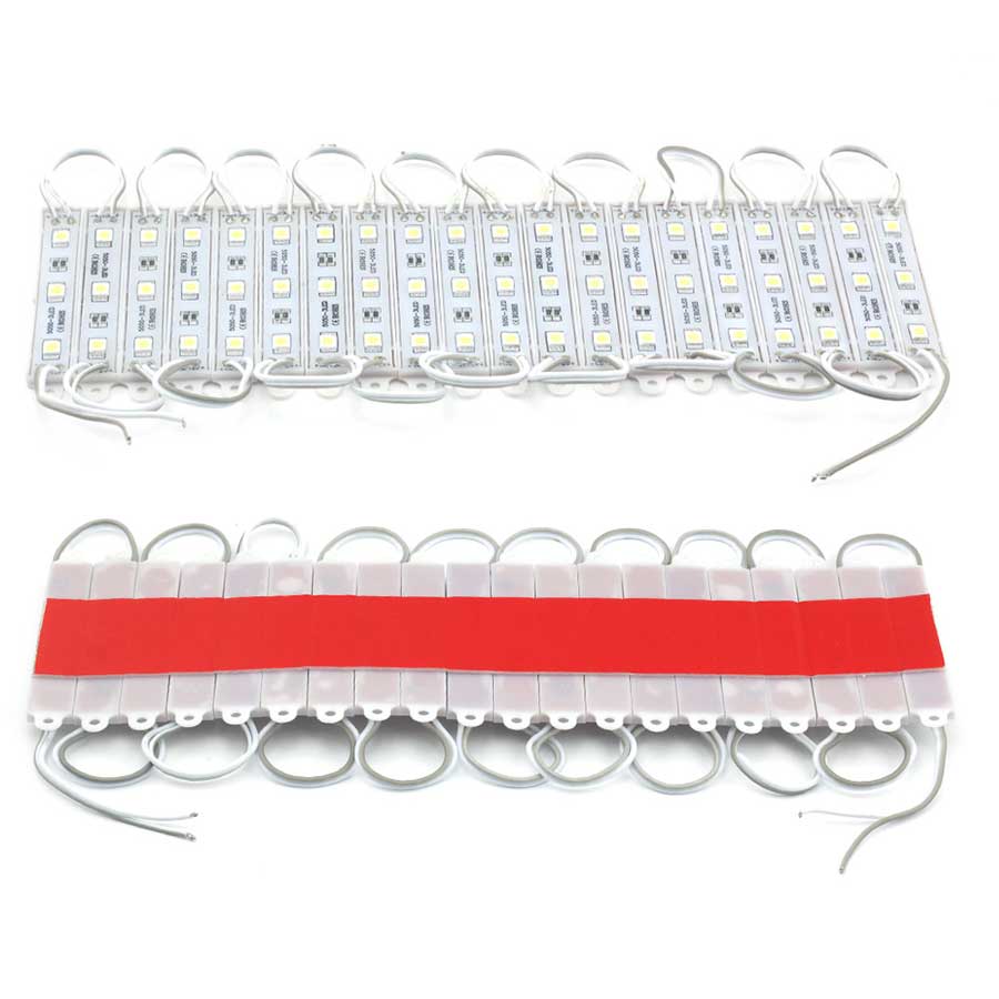 Smd 5050 led moduler lys 3 ledet  dc12v vanntett reklame skilt butikk front lys stripe lampe moduler sett hvit farge