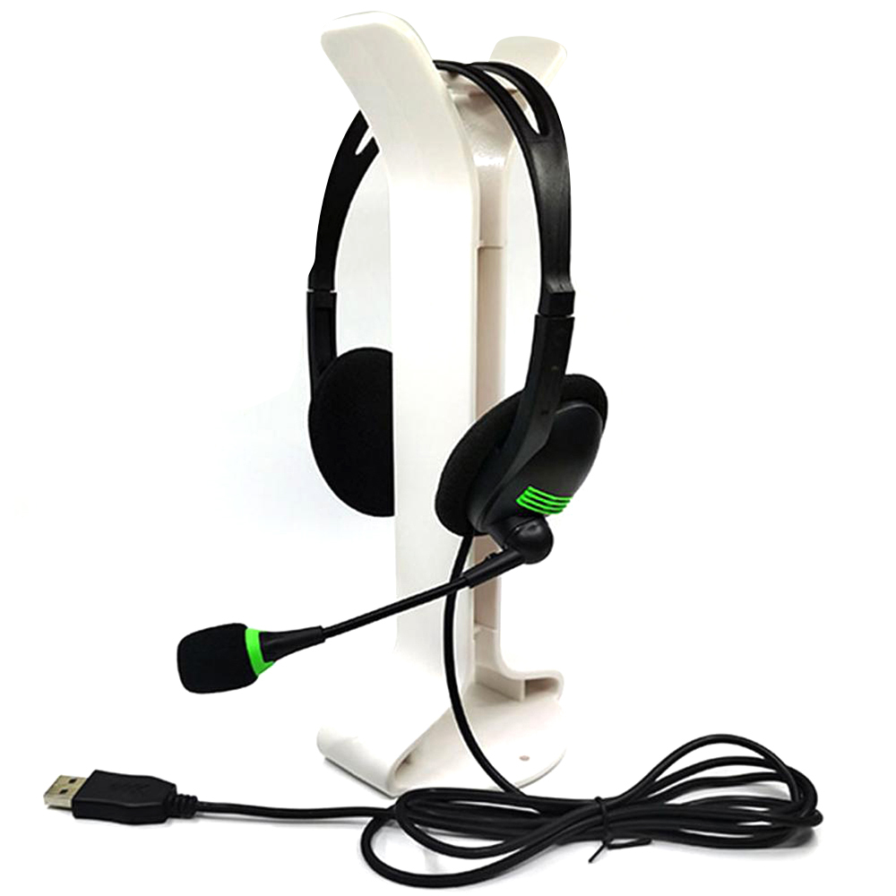 USB Headphones with Microphone Noise Cancelling & Volume Control Wired 3.5mm Phone Headset for PC Laptop Call Center Office