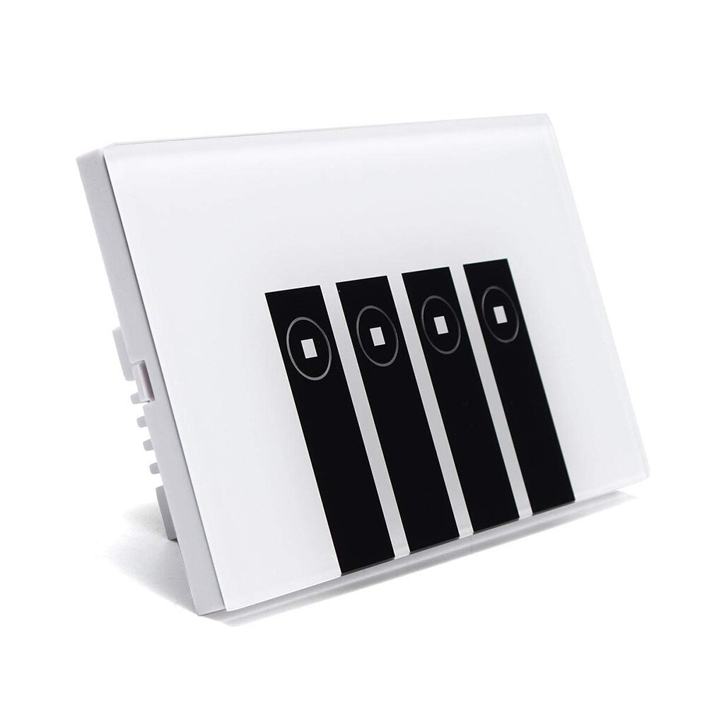 Touch Switch Smart Light Switch Panel Wall Interruptor 1/2/3/4 Gang Piano key Wifi Light Switch Work with Alexa Google Home