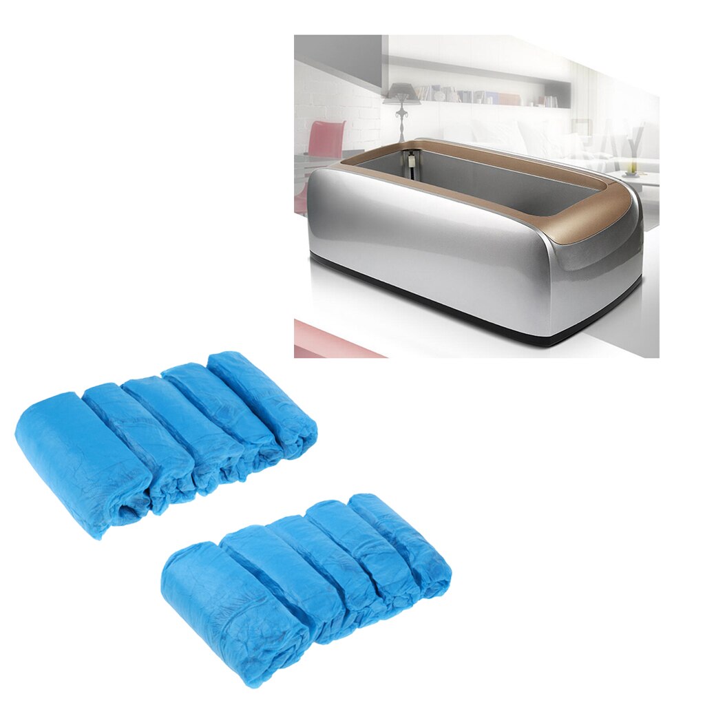 Automatic Shoe Cover Dispenser Machine with 100pcs Non-Woven Overshoe (Gray)