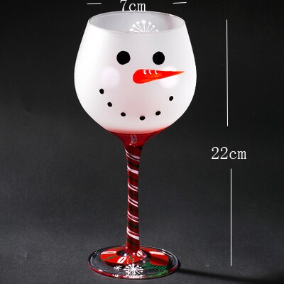 Interessant Blei-frei Gemalt Rotwein Tasse Hand gemalt becher Wein glas Cocktail glas Runde tassen Bar Hotel Party Getränk: A3