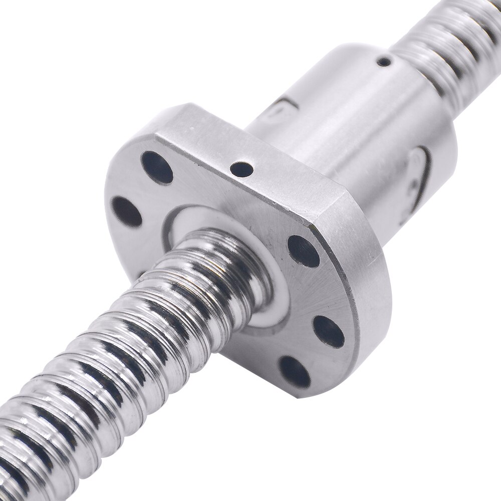 Husillo de bolas SFU2505-200mm 250, 300, 350, 400, 450, 500, 550 mm bola tornillo con brida única bola tuerca BK/BF20 extremo mecanizado CNC de piezas