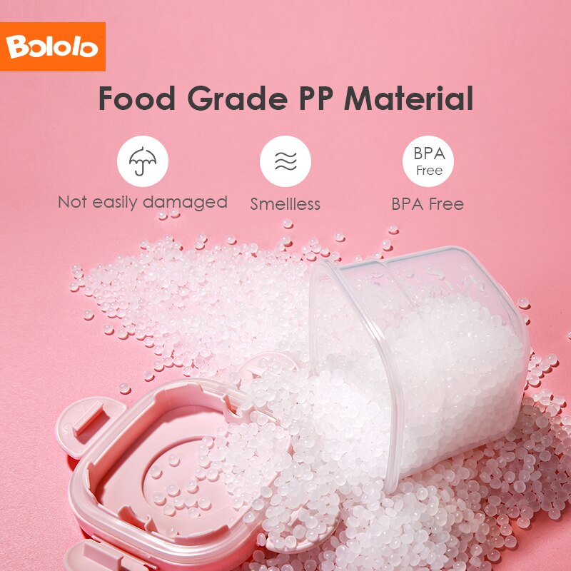 Bololo Baby food box bowl children food kit storage freezer box can be steamed baby food container