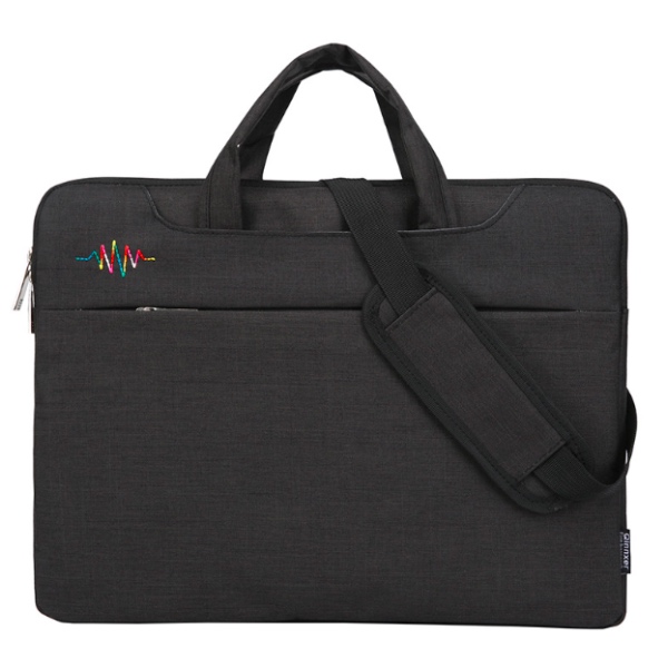 Handtasche Schulter Taschen Für Macbook 12 13 15 zoll Laptop Tasche Fall Business Für Xiaomi Dell Asus HP Acer Laptop fall Notebook tasche: Black / 15inch