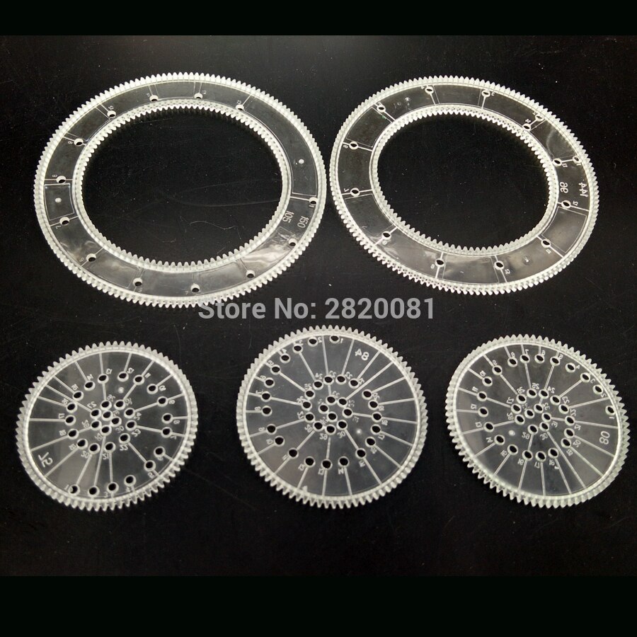 22pcs Accessories+3pcs color pen Spirograph deluxe Drawing rulers set,Spiral Designs Interlocking Gears&Wheels drawing toy