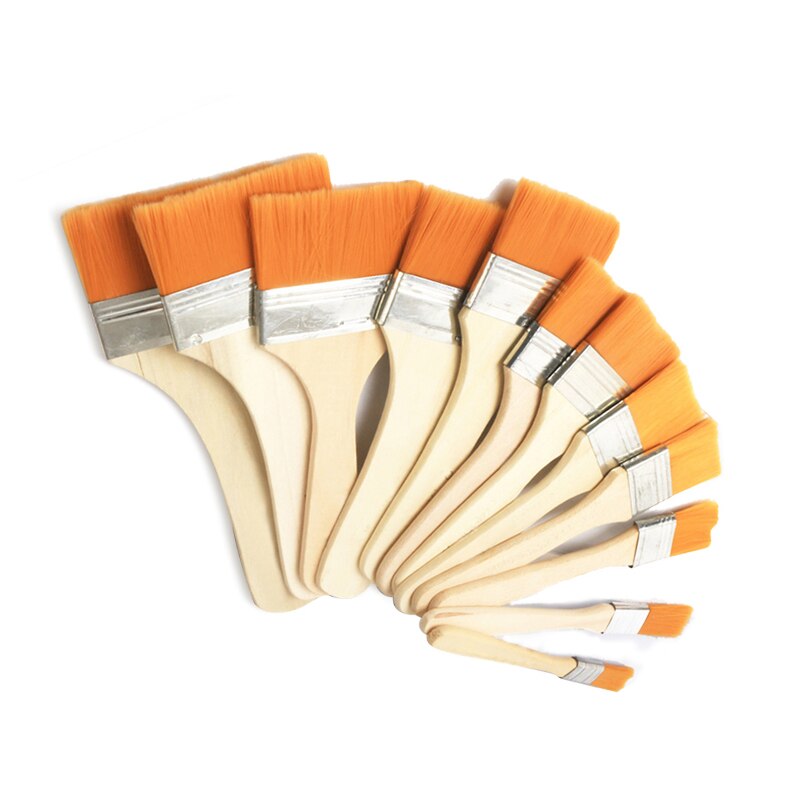 12Pcs Gold Leaf Tools Gold Silver Foil Brush Glue & Soft Gold Foil Wood Handle Gold Craft Gilding Leaves Sweep Gold Foil Tools