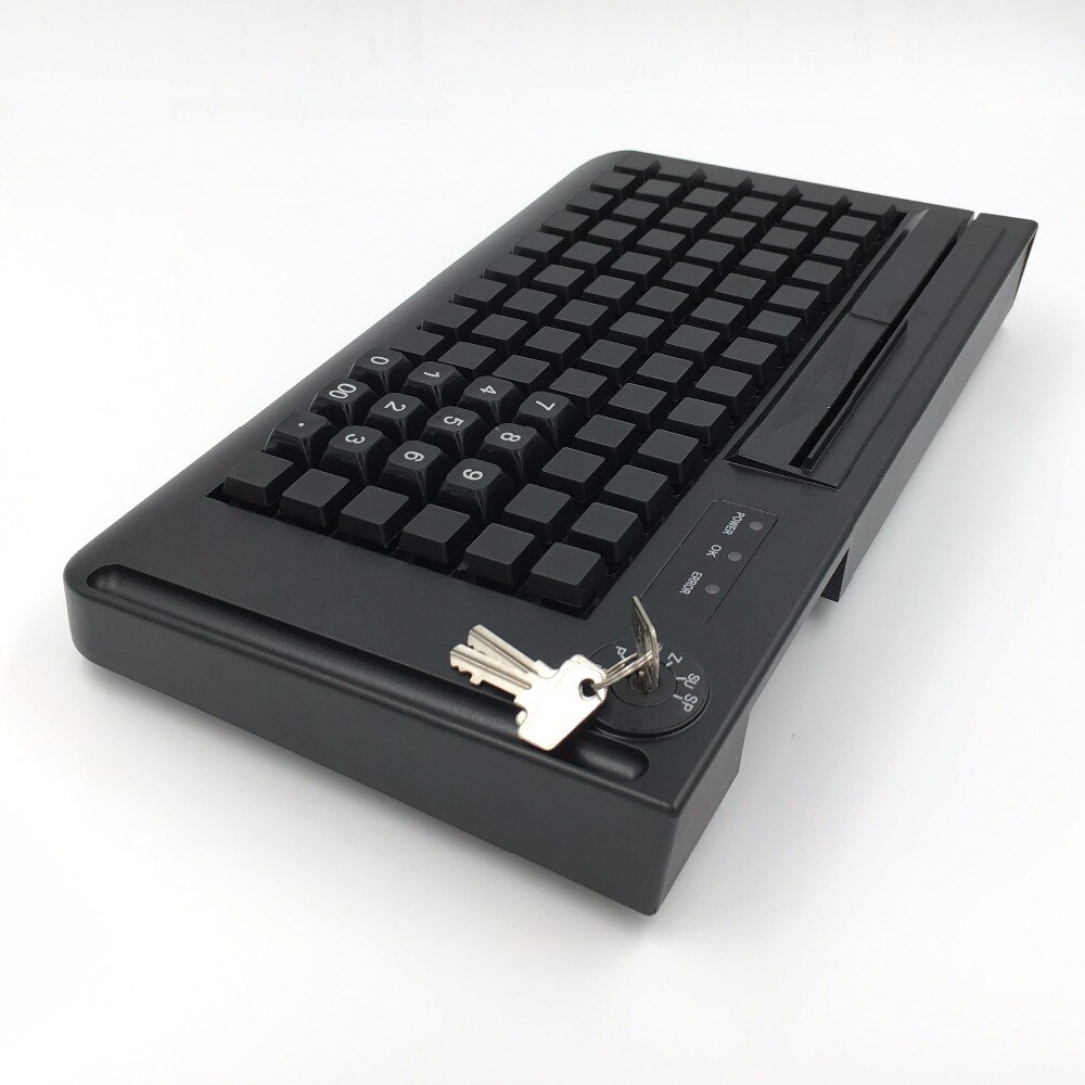 KB78-Teclado mecánico totalmente programable, 78 teclas, USB, POS