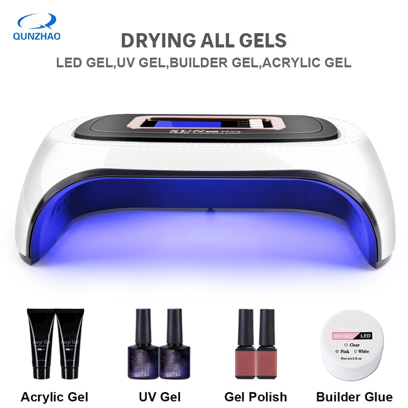 42 leds negletørrer gel tørring sol  h6 plus uv led lampe til neglelak lak manicure islampe nail art værktøjer