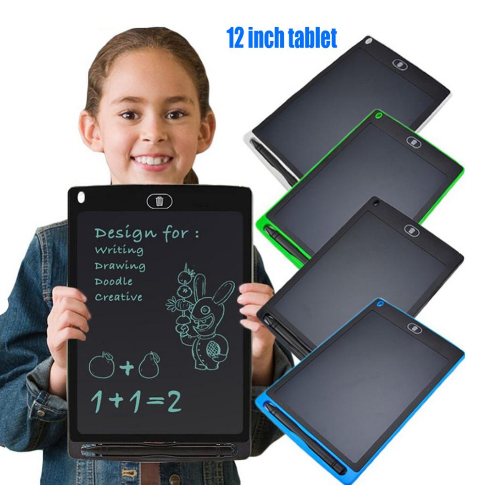 Digital Handwriting Pad Drawing Board Writing Tablet Colorful Drawing Tablet LCD Screen Electronic 12inch Graphic Drawing Tablet