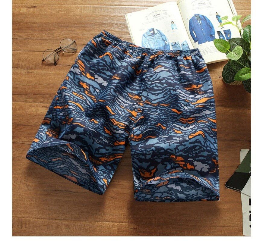 men's beach shorts swimming trunks loose casual swimming trunks quick-drying summer surfing swimwear beach shorts