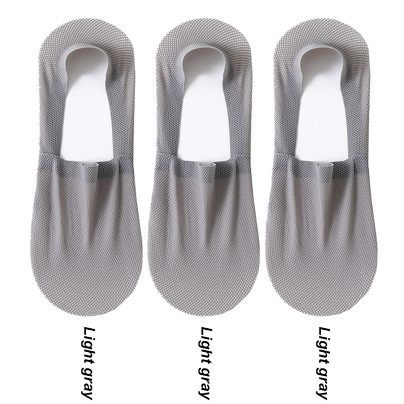 3 Paare/los Männer Stiefel Socken Sommer Dünne Unsichtbare Socke Atmungsaktive Sanft lässig Sox Elastische Gittergewebe Sokken Meias: Dunkelblau