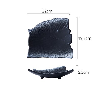 Kotiruokalautanen keraamiset astiat länsimaiset ruokalautaset epäsäännölliset kivitavarat ruokalautaset nuudelilautaset: B