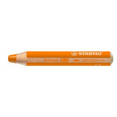 6/10/18PCS German STABILO Invincible Colour Crayon 886 Ultra Coarse Water Soluble Colour Brush Set: Orange