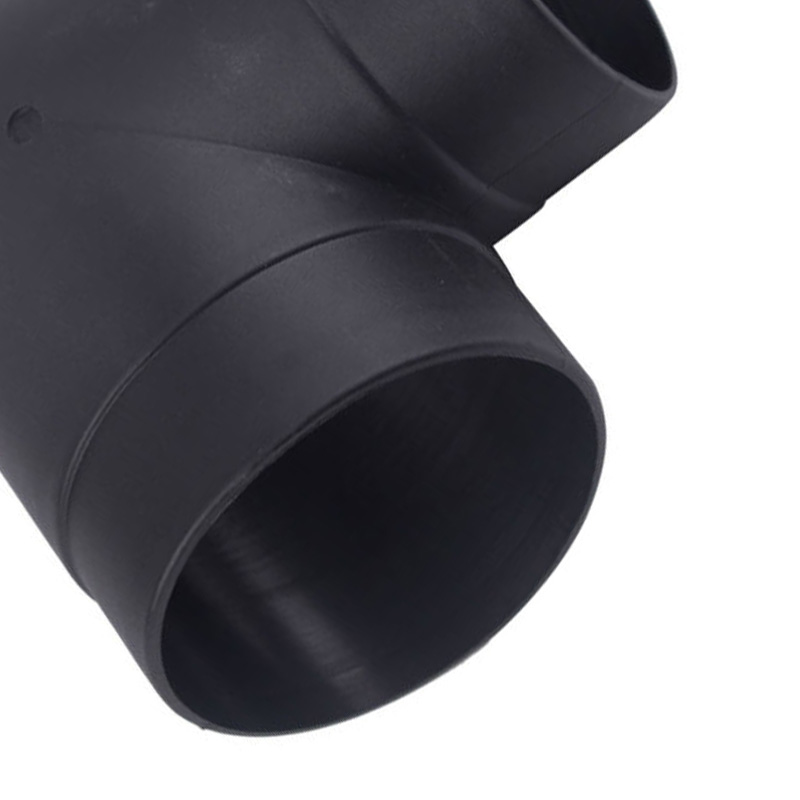 Tubo calentador diésel de ventilación de 7,5 cm, conector de 3 salidas Y de plástico, reemplazo de conducto negro adecuado para calentador de estacionamiento de aire diésel