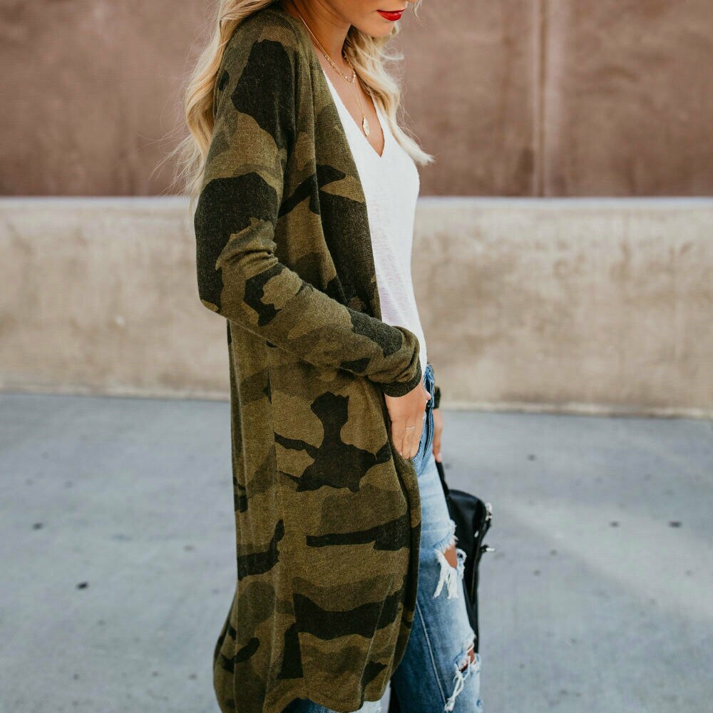 automne femmes léopard imprimé Kimono Cardigan hauts manteau veste ouvert décontracté à manches longues chandails Streetwear: as photo 2 / M