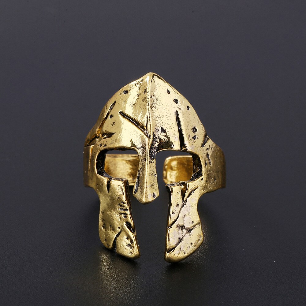 Klassieke Retro Heren Ring Punk Stijl Egyptische Farao Masker Mannelijke Ring Accessoires Sieraden Voor Man Party Beste: a-1