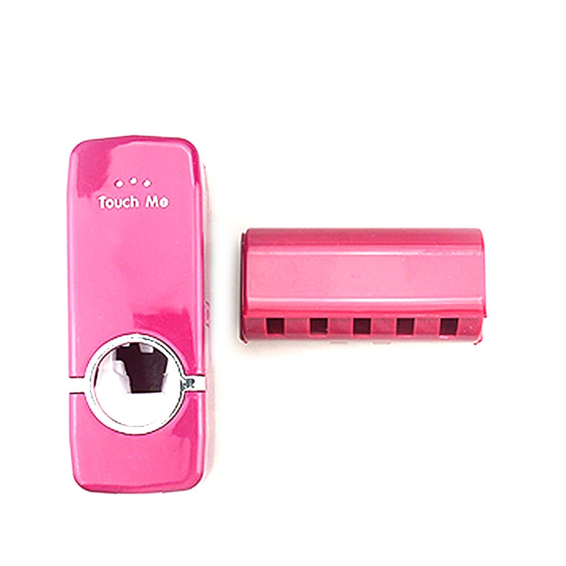 1 Set Tooth Brush Holder Automatic Toothpaste Dispenser + 5 Toothbrush Holder Toothbrush Wall Mount Stand Bathroom Tools