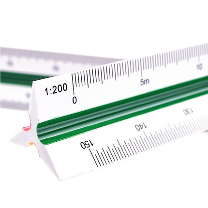 Trigonous scale deli 8930 high precision ruler mul... โ Grandado