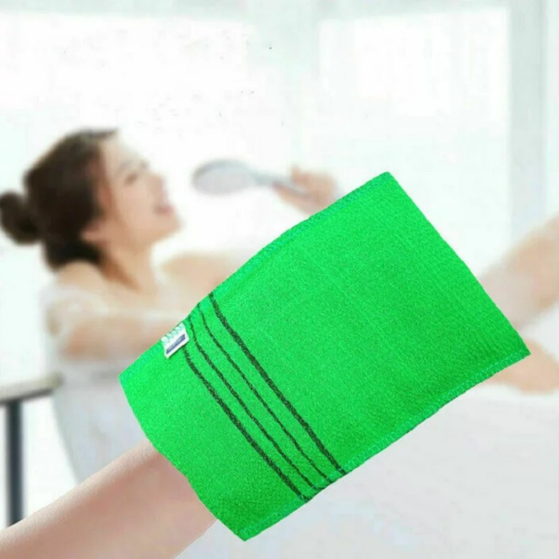 1Pc Bad Voor Peeling Exfoliërende Lichaam Reiniging Scrub Handschoen Wrijf Dode Huid Handschoenen Voor Douche Lichaamsborstel Handdoek Spa Schuim Lichaamsmassage