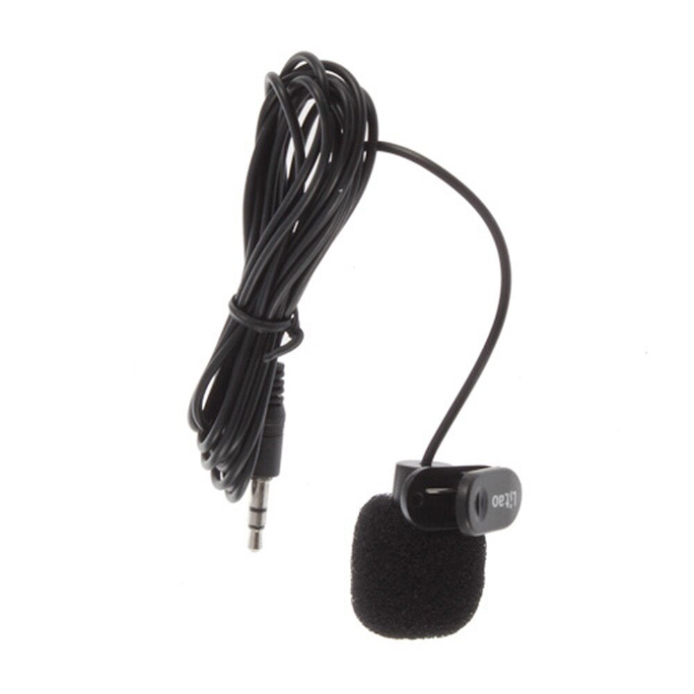 3.5mm Mini Studio Black microfone Hands Free Clip Speech Microphone for PC Desktop Notebook For Computer