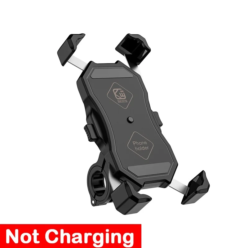 Motorrad-handyhalterung mit schnell-usb-ladegerät, kabelloser schnellladefunktion, motorrad-spiegelhalterung, lenkerhalterung: Orange