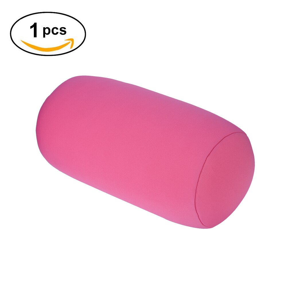 32X16 Cm Micro Mini Microbead Rugkussen Roll Sierkussen Reizen Thuis Slaap Neksteun Comfortabele: Pink