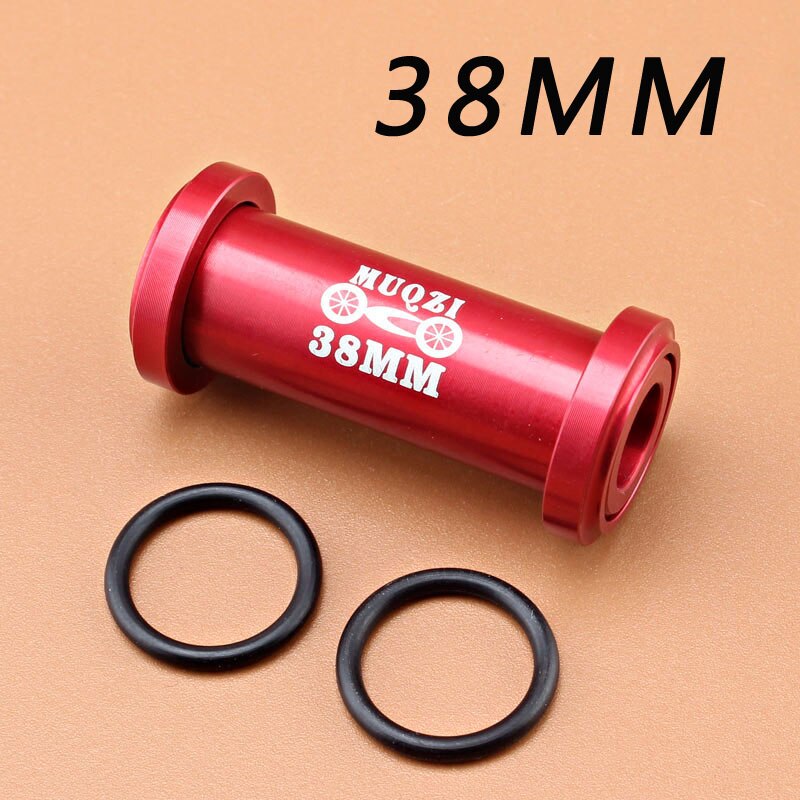 MUQZI Mountain Bike Soft Tail Frame Rear Shock Absorber Shock Absorber Turn Point Riding Modified After The Gall Bushing: Red   38MM