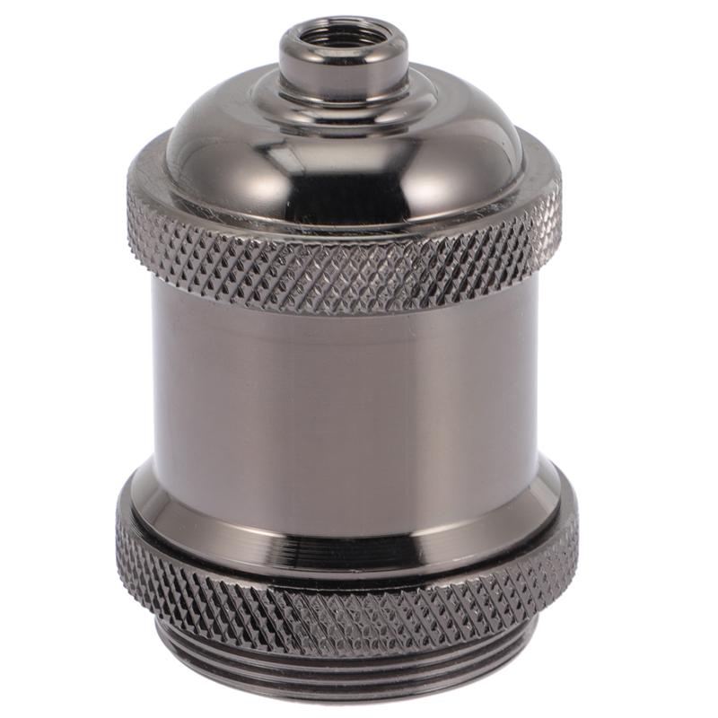 E27 Thread Lamp Holder Light Bulb Base Ceiling Mounted Light Bulb Socket: Black