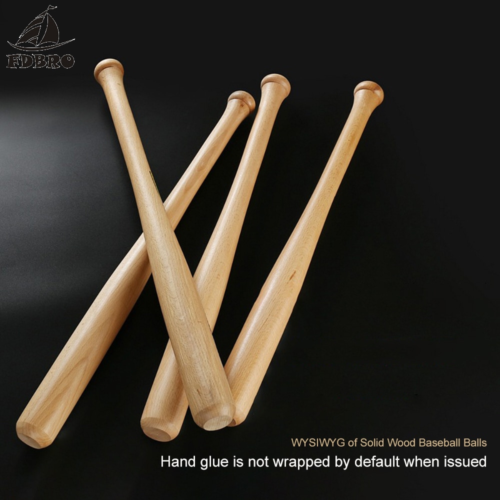 Wood Baseball Bat Hardwood Baseball Stick Outdoor Sports Fitness Equipment 53cm 63cm 73cm 83cm Baseball Accessories