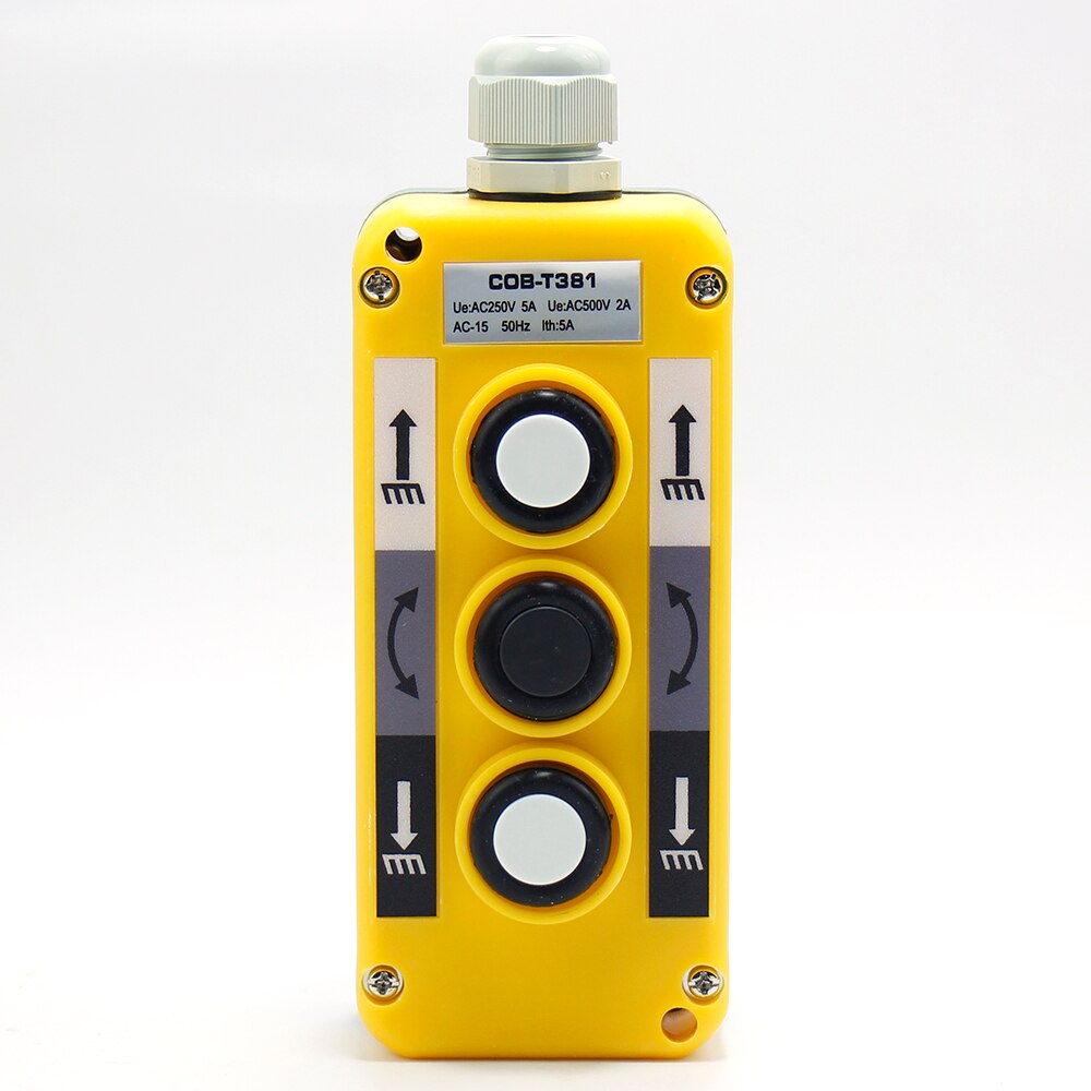 Industriel fjernbetjening trykknap kontakt kran lastbil controller kontakter kontrol elevator el cob -t381 cob -281 cob -481: Cob -t381