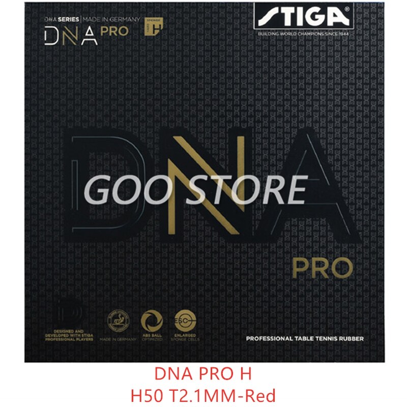 STIGA DNA PRO M DNA PRO H DNA PRO S Table Tennis Rubber Pips-in Original STIGA DNA Ping Pong Sponge: DNA PRO H Red