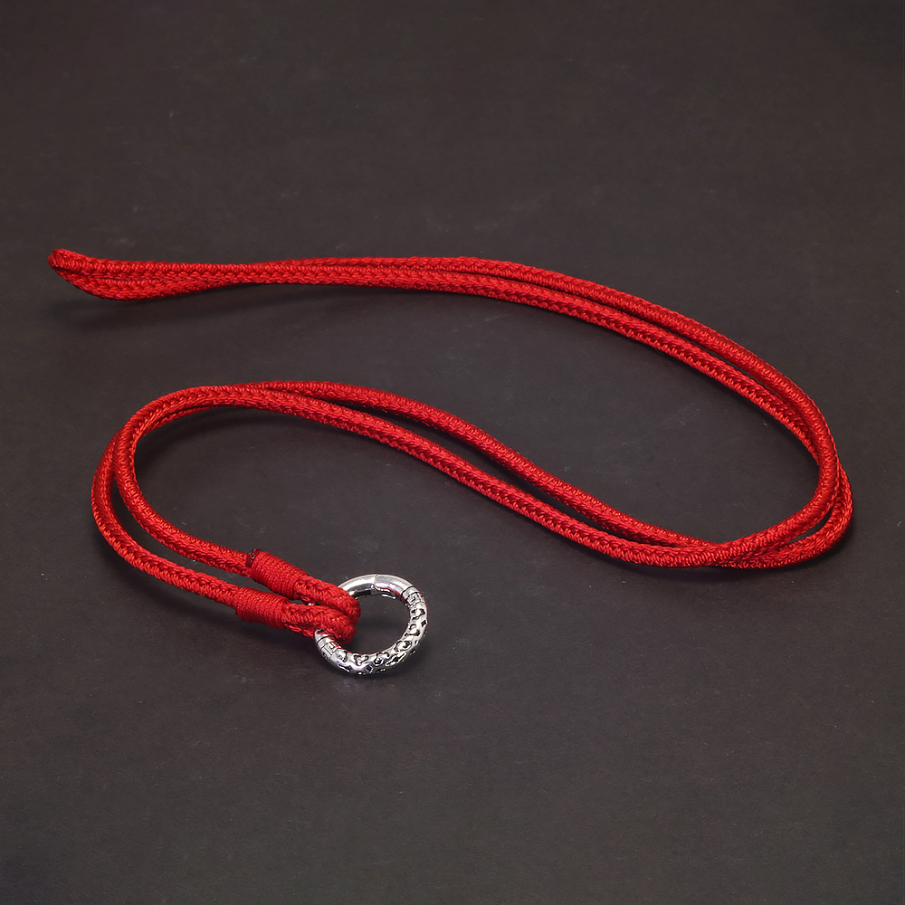3mm geflochtene Baumwoll schnur Kette Männer Frauen 925 Sterling Silber Verschluss hohle runde Seil Halskette Schmuck Zubehör: Weiß / 50cm