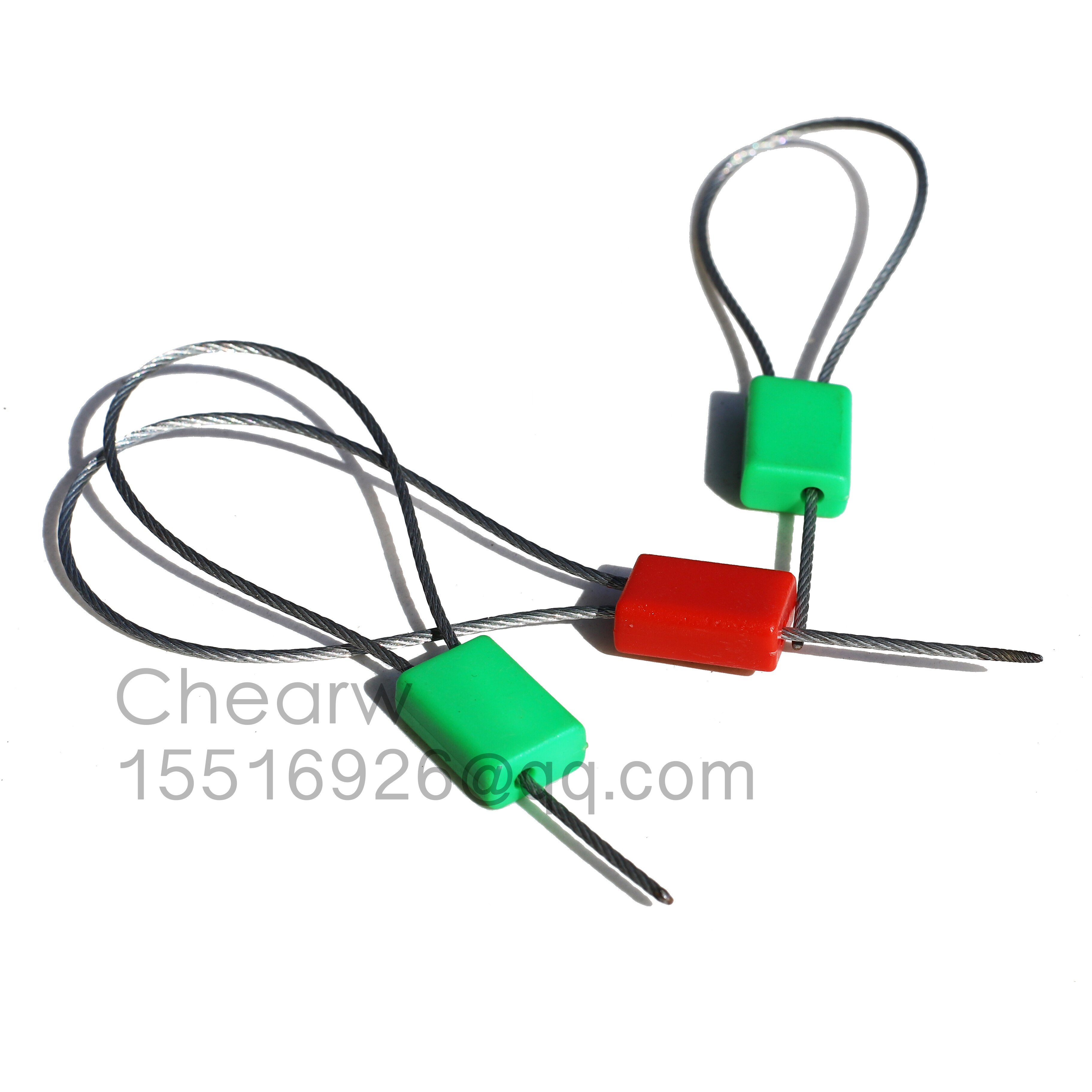 30cm 10pcs zinc alloy container seals QR code disposable