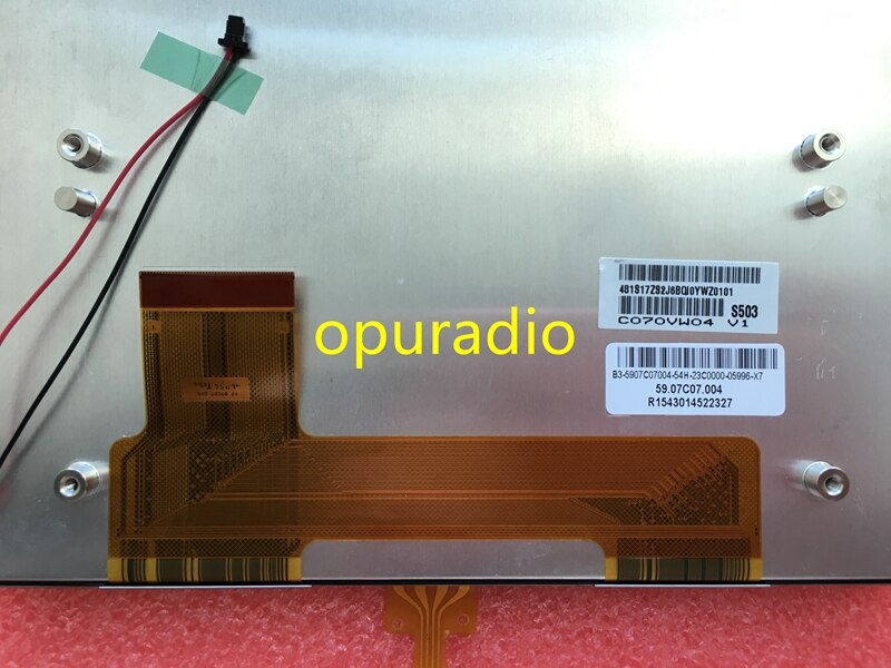 Original AUO 7inch LCD display C070VW04 V1 + touch screen TFT panel for car GPS navigation LCD monitor