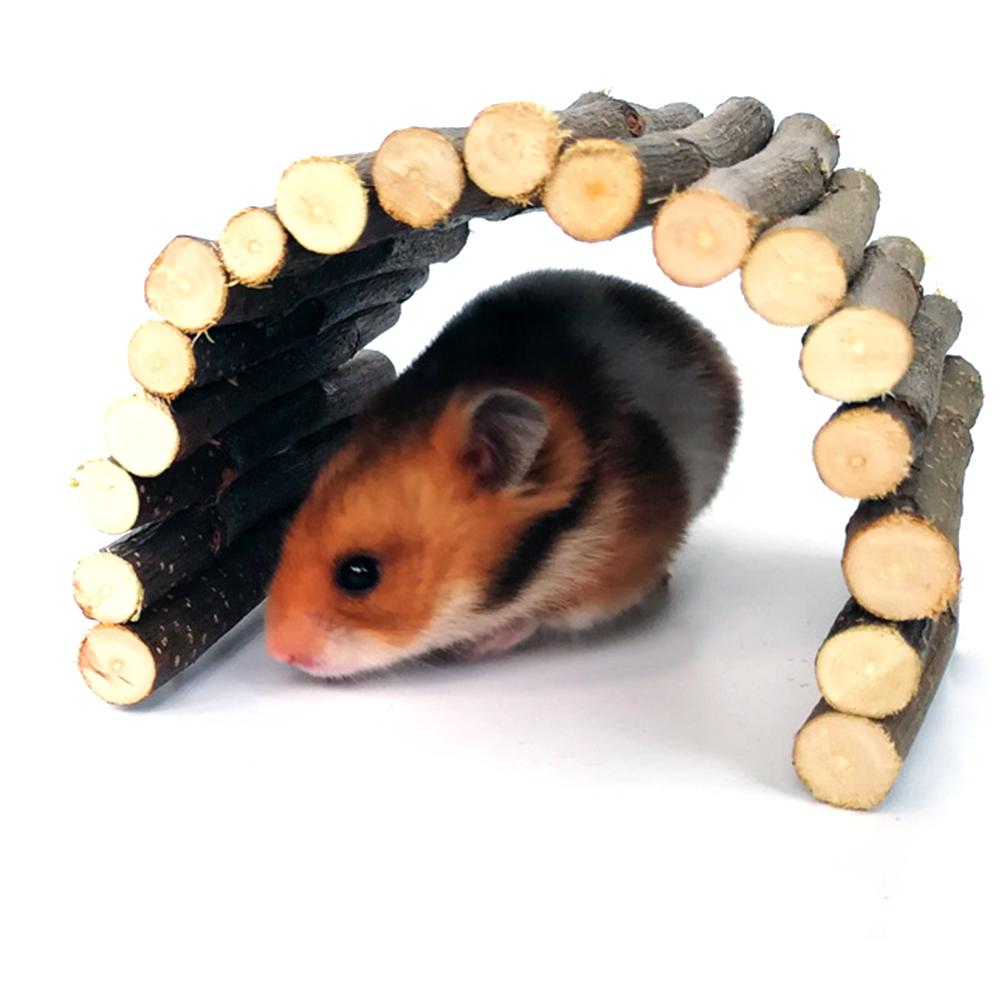 Tee itse omenapuu puinen kaarisilta hamsteri väistelee tunnelia hamsteri poskilelu lemmikkikaniinille marsu pienet eläimet tarvikkeita 20e