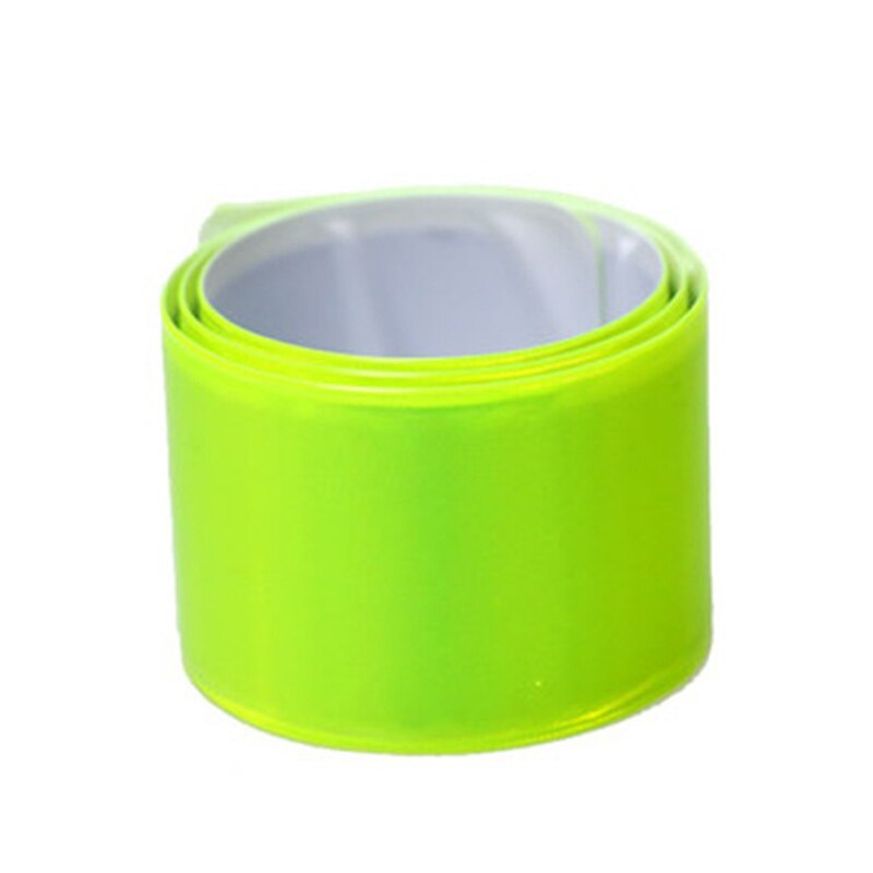 Reflective Snap Bands Reflective Slap Bracelet Reflective Wristband High Visibility Reflectors for Riding Bike CMG786: Green  1PC