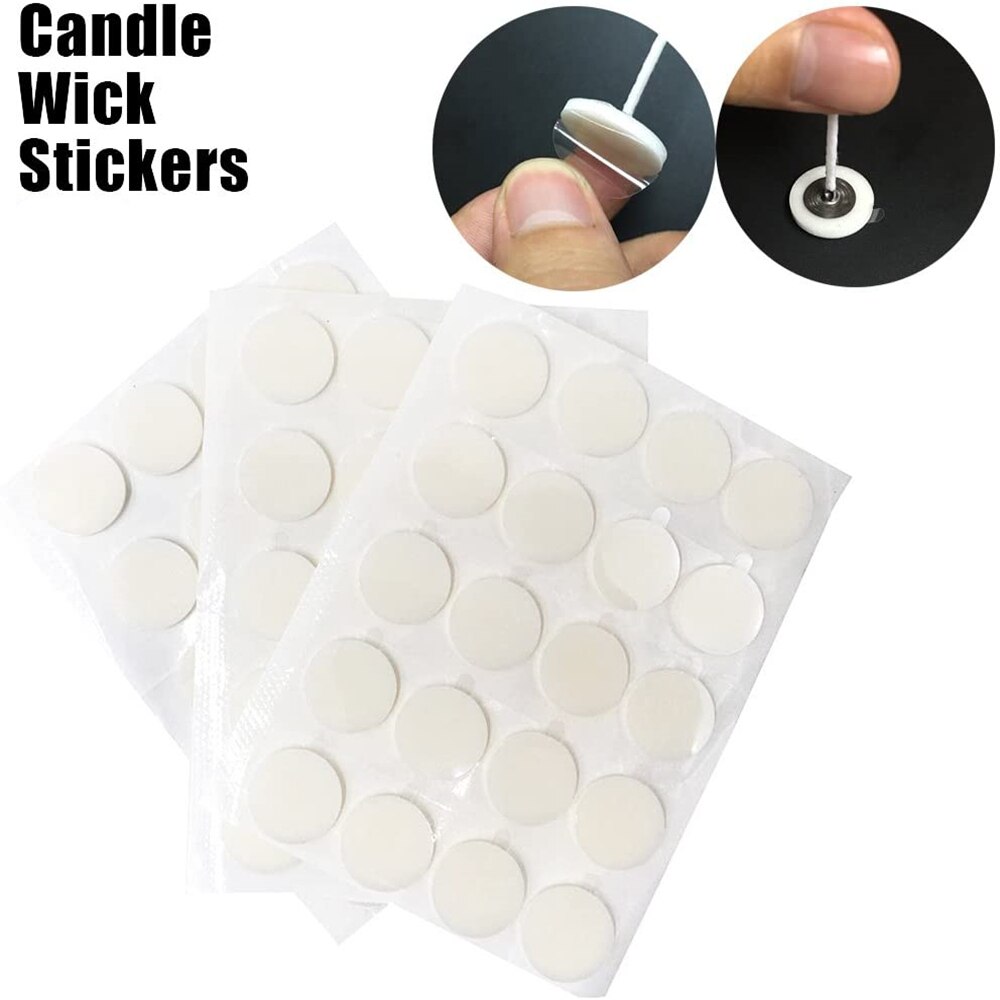 Candle Making Kits supplies DIY Craft Tools pouring pot holder wicks sticker Pin Vise candles tool for adults beginners: wicks sticker 100pcs