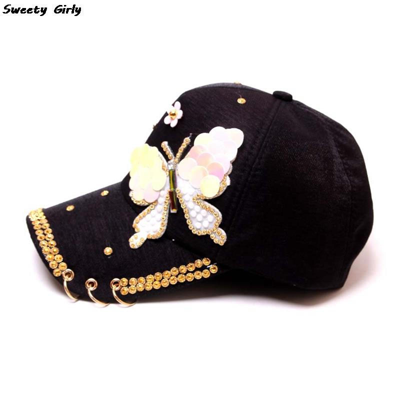 Casquette de Baseball avec trois anneaux en métal pour femme, chapeau de soleil, plein air, été