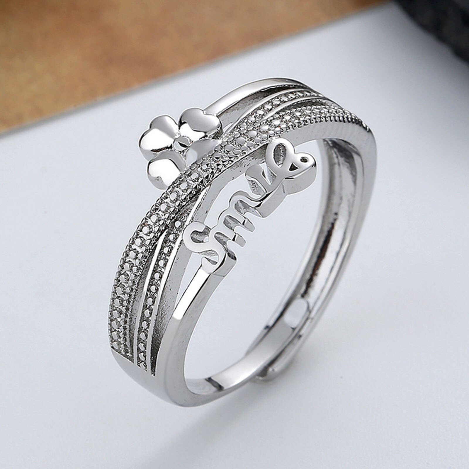 Anxiety Ring voor dames, 925 zilver, verstelbare anti-stress ringen Anxiety Ring voor dames, 925 zilver, verstelbare anti-stress ringen