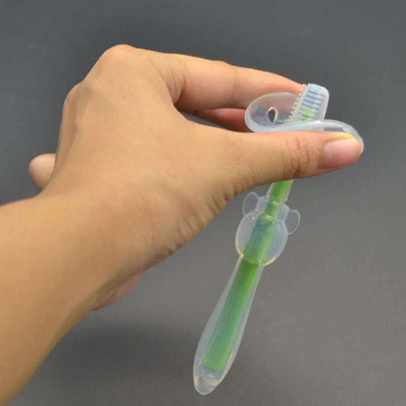 Soft-bristle Silicone Toothbrush for Infant Toddlers Children Training Protect Gums Toothbrush Baby Safe Ultra-soft Toothbrushes