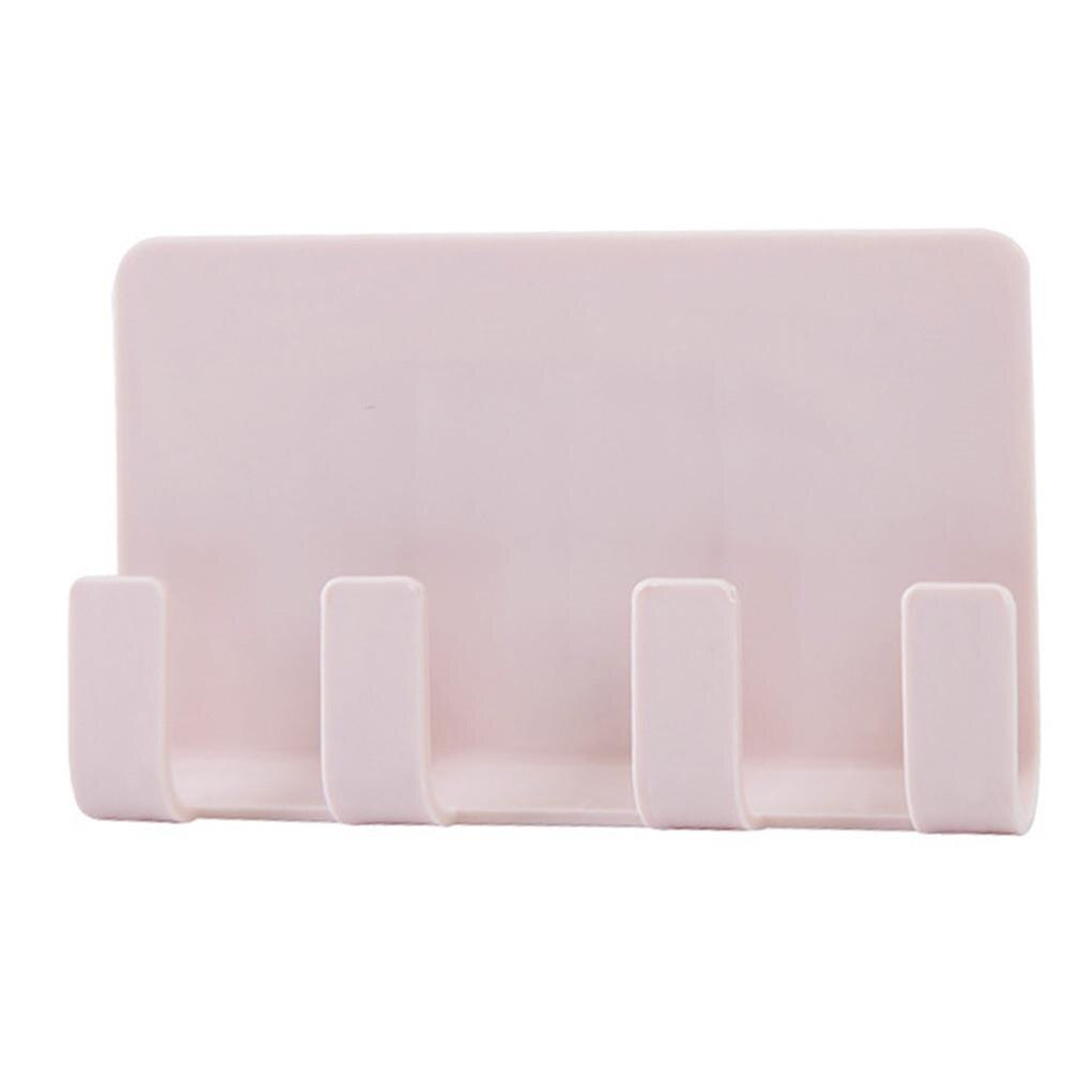 Phone Charging Holder Hook Socket Strong Sticky Adhesive Cell Phones Stand Rack Bathroom Hanging Shelf Razor Hanger: NO.4