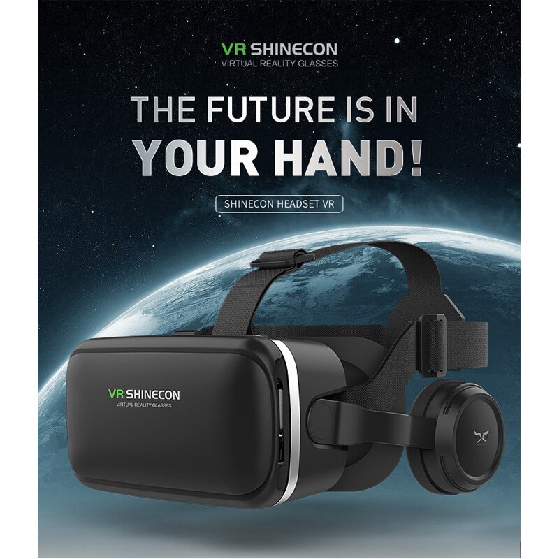 CARPRIE VR/AR Glazen Vritual Werkelijkheid Shinecon Headset VR Bril universele 3D Doos Voor iphone Met Controller td15: Default Title
