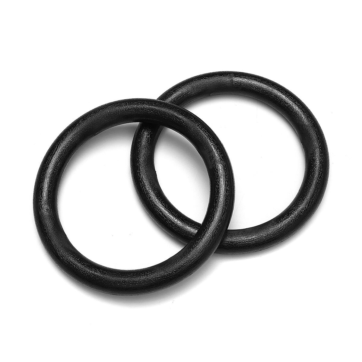 28mm Fitness Gymnastic Rings Pull-ups Training Sports Indoor Fitness Heavy Duty Exercise Ring Gym ABS+Polyester Ribbon