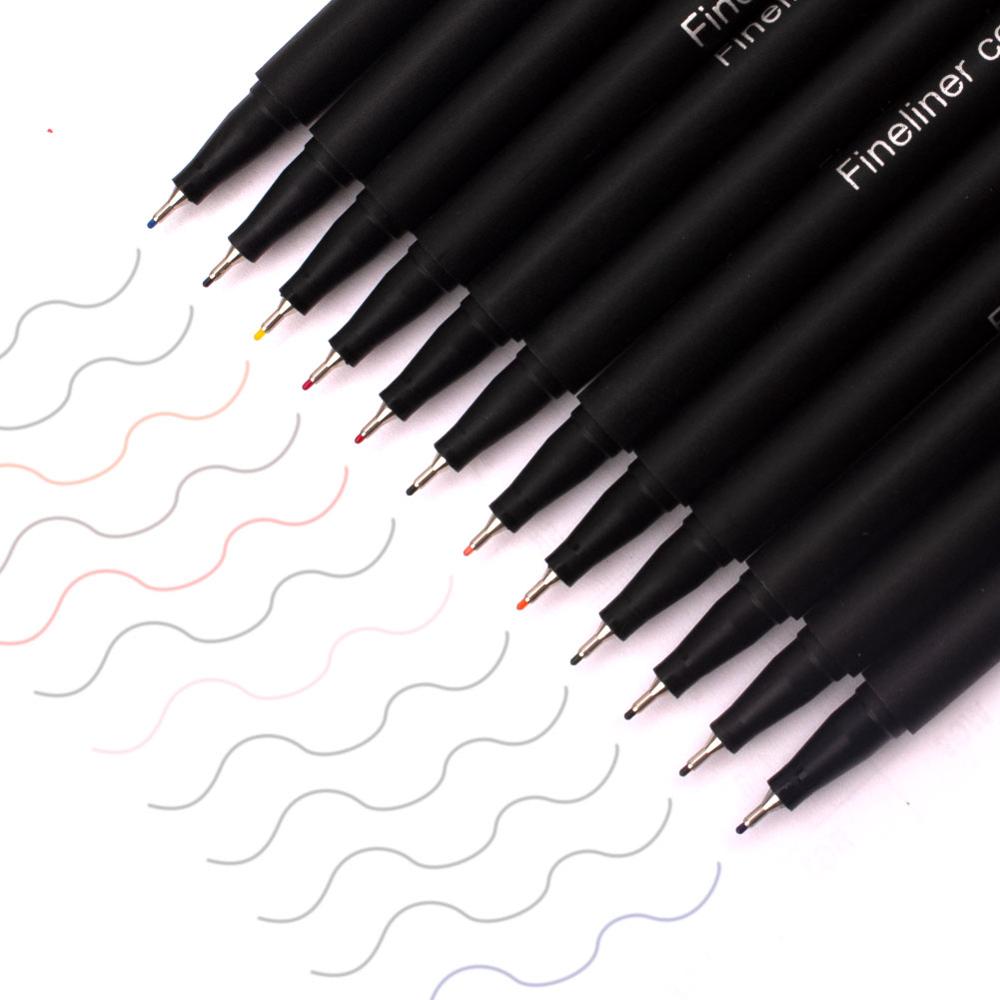 12/24/36/48/60/100 kleuren markers fineliner pen set viltstift kunstmarker set tekenen schets manga kalligrafie marker