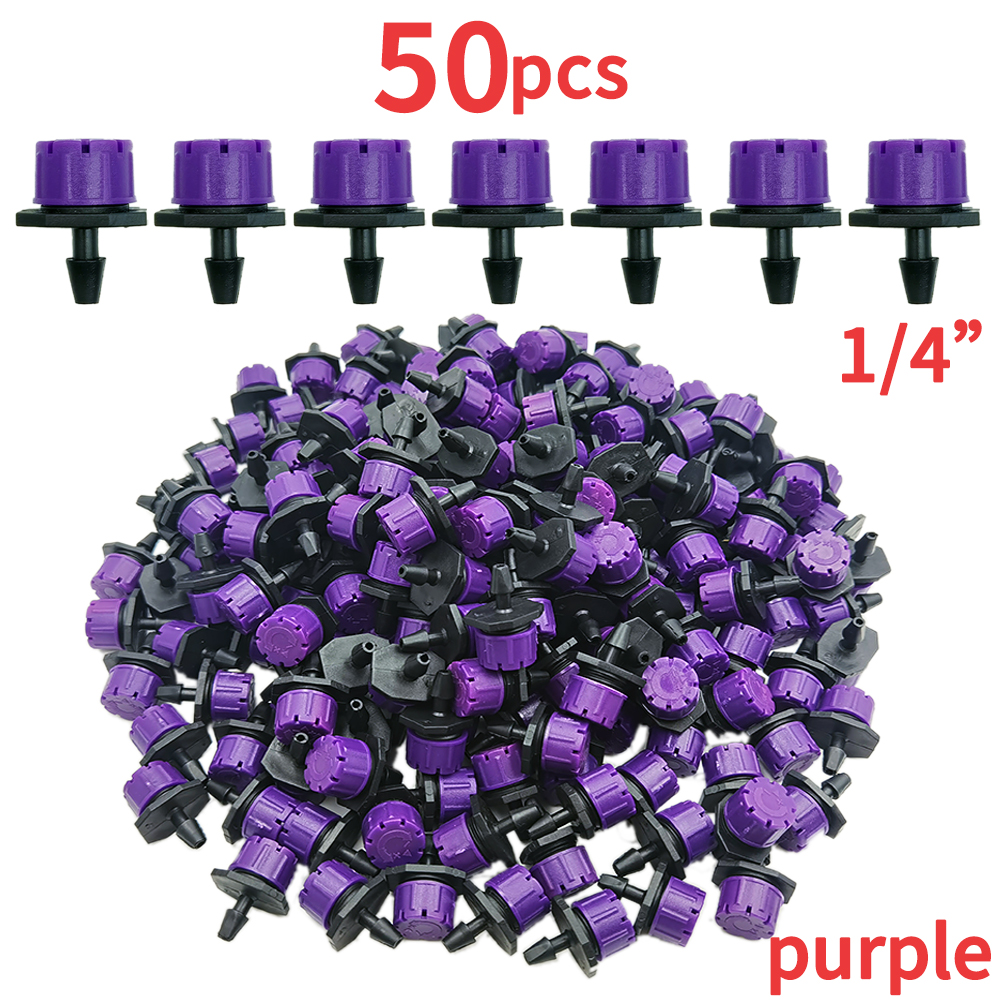 OASIS 30-1000PCS 4/7mm Garden Irrigation Nozzle Adjustable Dripper Watering Sprinkler Emitter Micro Drip Balcony Yard Greenhous: Chocolate